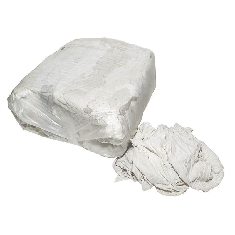 Ветошь Трикотаж белый вкрап. (Упаковка - 10кг)