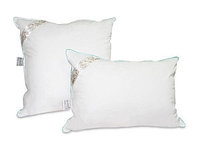 Подушка лебяжий пух 50х70 Cleo Эко пух Soft сатин белый