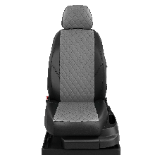 Чехлы Geely Emgrand 2023- экокожа черно-серый РОМБ