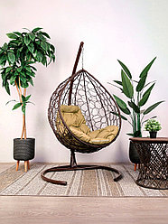 Подвесное кресло BiGarden Tropica brown (бежевая подушка)