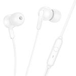 Наушники с микрофоном HOCO M124 (1.2м) Белый
