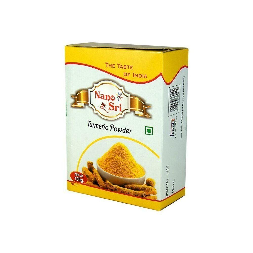 Куркума Молотая Nano Sri Turmeric Powder, 100г - пряность и натуральный антибиотик