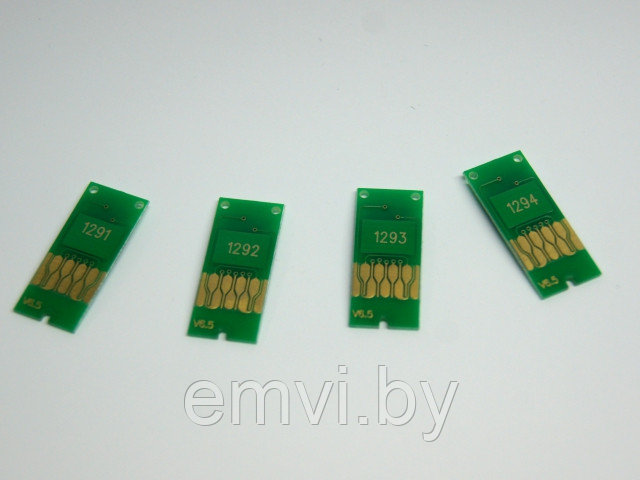 Комплект чипов ПЗК на Epson SX525 / WF7015 ( 4 цвета )