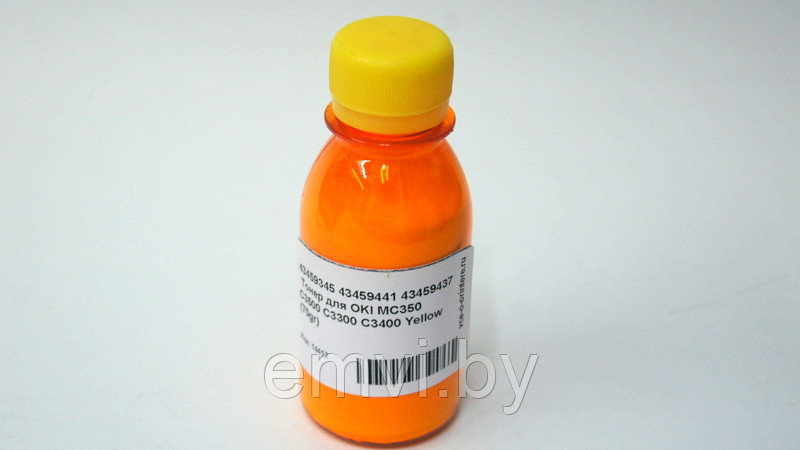 Тонер 43459345/ 43459441/ 43459437 для OKI MC350/ C3500/ C3300/ C3400 Yellow (70gr)