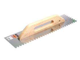 Гладилка швейц.нерж.с дер.ручкой 126х480мм зуб 10x10мм STARTUL MASTER (ST1056-10)