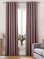 Готовый комплект штор из рогожки 16Т. Пудровый