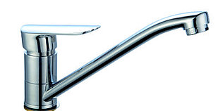 5151 Смеситель д/мойки Lark из латуни с низким повор изливом, картр. D