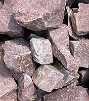 Камни для бани Малиновый кварцит колотый крупный 20кг