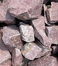 Камни для бани Малиновый кварцит колотый крупный 20кг