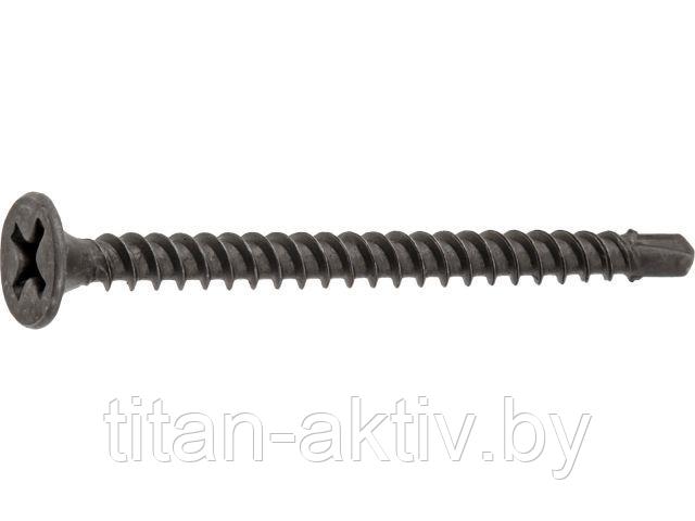 Саморез 3.5х32 мм для монтажа ГКЛ к металлу, фосфат, со сверлом (1000 шт в карт. уп.) STARFIX