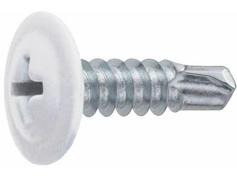 Саморез 4.2х19 мм с прессшайбой, цинк, со сверлом, RAL 9003 (1000 шт в карт. уп.) STARFIX ( цвет сиг