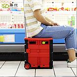 Складная пластиковая тележка для покупок (25кг.), фото 2