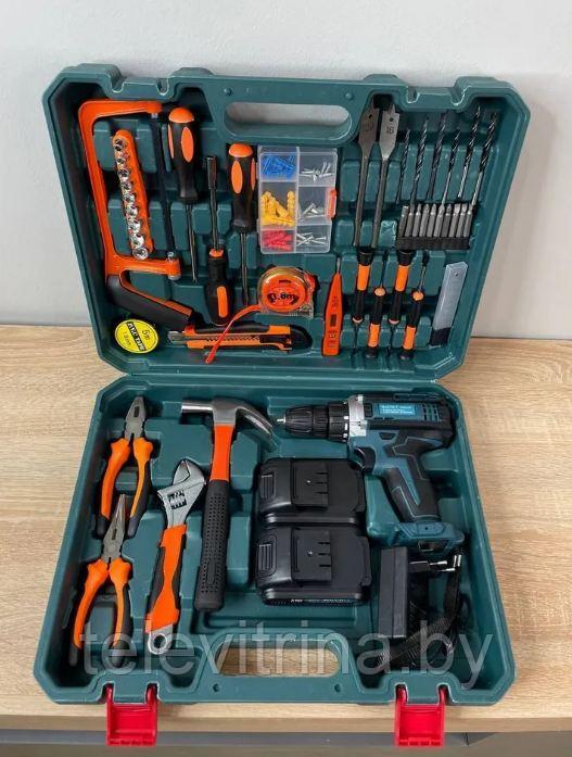 Большой набор инструментов с шуруповертом MAGNET