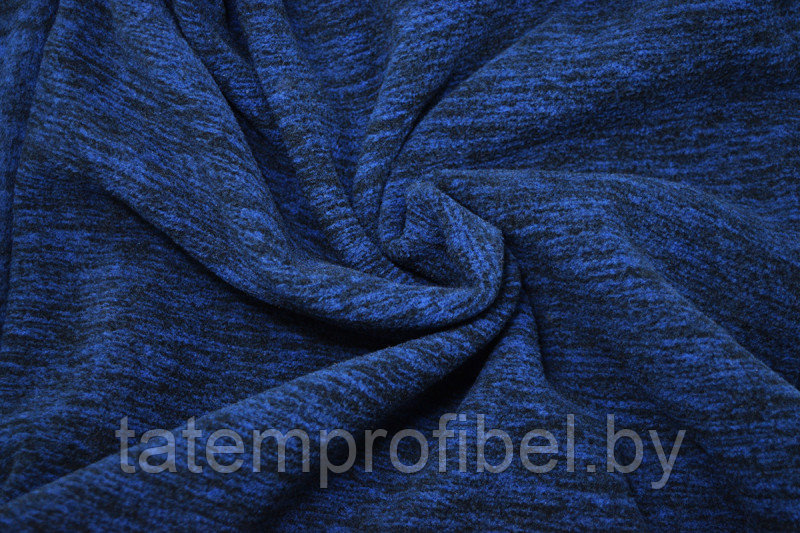Флис меланж (катионик) 240 гр/м2, 100% пэ, шир. 180 см, василек