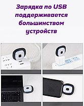 Шапка с bluetooth наушниками и LED фонариком (черная, серая), фото 3
