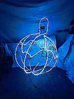 Изготовление инсталляций. Новогодний шарик