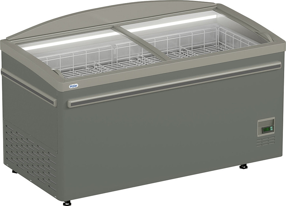Ларь-бонета Haier GTE1850G с разделителями (серый) (1850х850х735 мм, от -24 до 10 °C, 518 л, 220 В, 0,35 кВт)