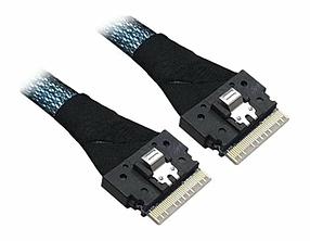LSI 05-60007-00 Кабель Cable, x8 8654 to 1x8 8654, 1M. To Controller SFF-8654 (SlimSAS), To Devices/Backplane