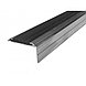 Угол алюминиевый с резиновой вставкой противоскольжения СЕРЫЙ 38х20 мм. 1,5 м., фото 3