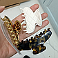 Заколка Janeke Hair Clip Gold Леопард 70мм, фото 2