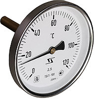 Термометр биметаллический ТБП 100/100мм (0-160*С) G1/2" осевой