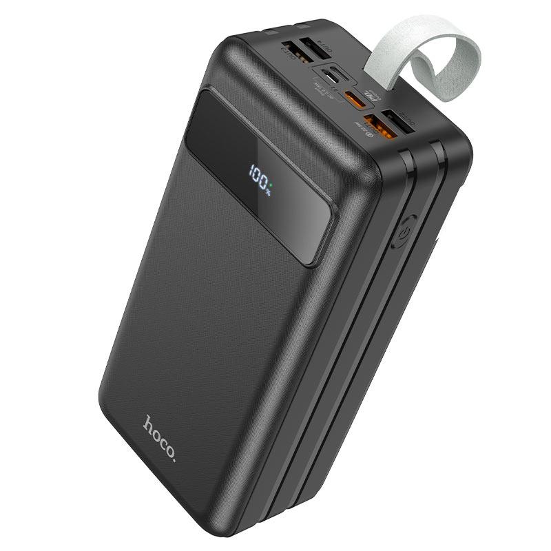 Внешний аккумулятор 60000mAh - Hoco J86B, 222Wh, 4xUSB(QC 22.5W, 10W, 10W)+Type-C(PD 20W), дисплей, фонарь