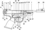 Рычаг взведения (гребенка) для пистолета ИЖ-53 (МР-53М)., фото 6