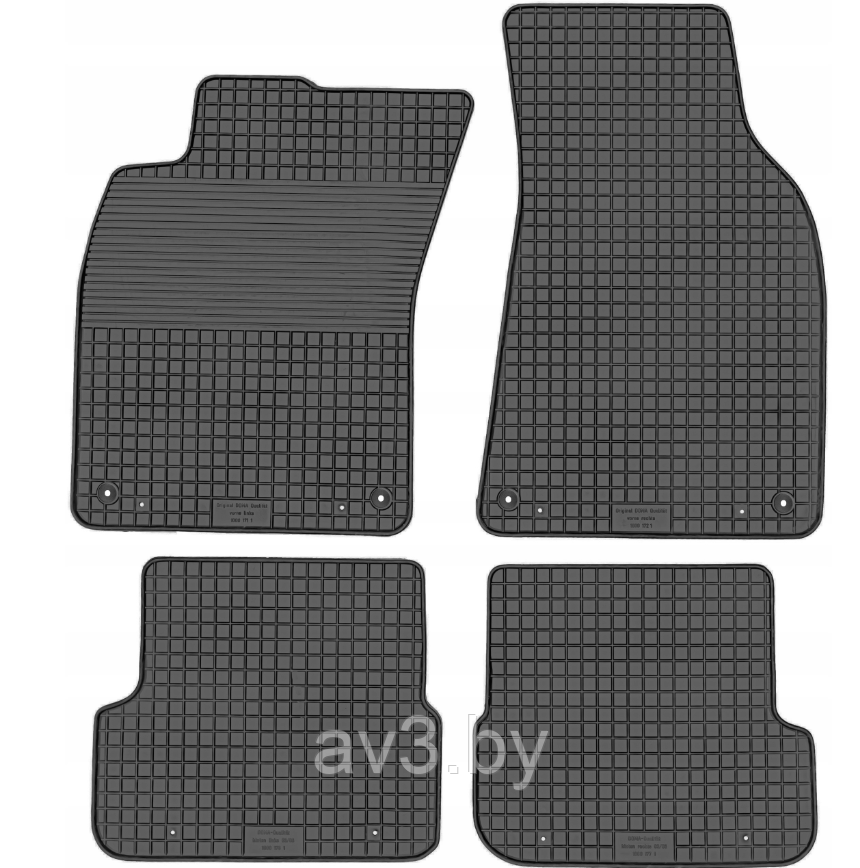 Коврики в салон Audi A6 C6 2008-2011 [214830] после рест. КРЕПЕЖ / Ауди А6 С6 (Чехия)