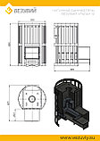 Чугунная печь для бани Везувий Ураган Ковка 12 (260), фото 4