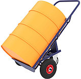 Тележка для перевозки металлических бочек с фиксацией ремнем КБ 2, фото 2