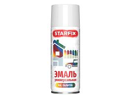 Краска-эмаль белый глянец STARFIX 520мл аэрозоль