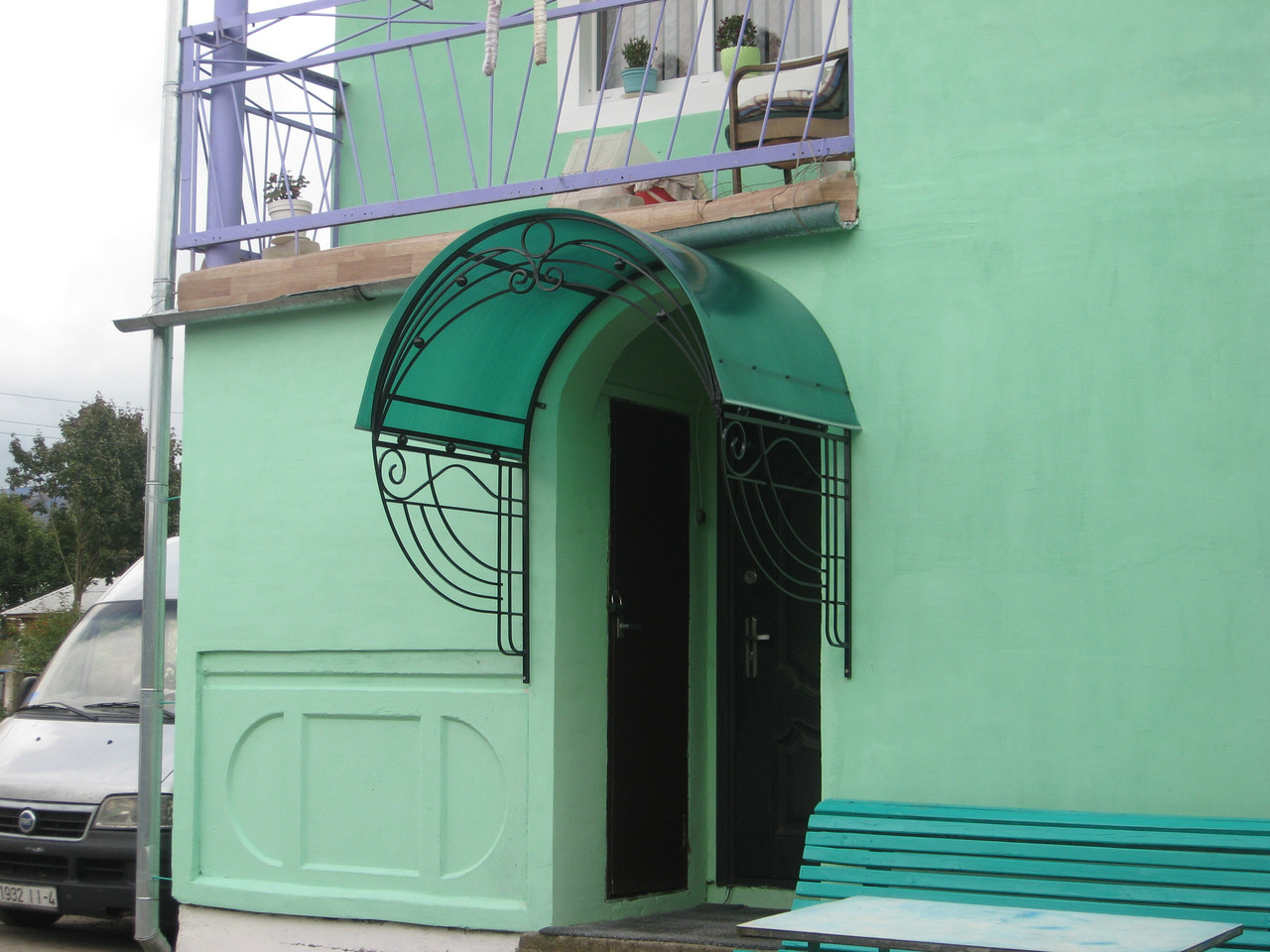 Кованый козырёк №22