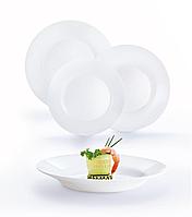 Столовый сервиз Luminarc Plumi White, 18 предметов, 6 персон, набор тарелок, V5586