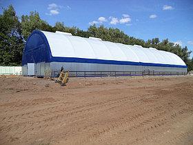 Как загружать зерно в арочный ангар