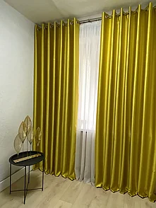 Комплект штор блэкаут А3. Лимонный