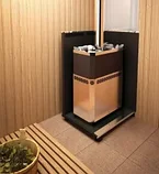 Печь для бани Русь-18 ЛНЗП Профи Панорама (1.1) без двери 16"/обрамления, фото 4