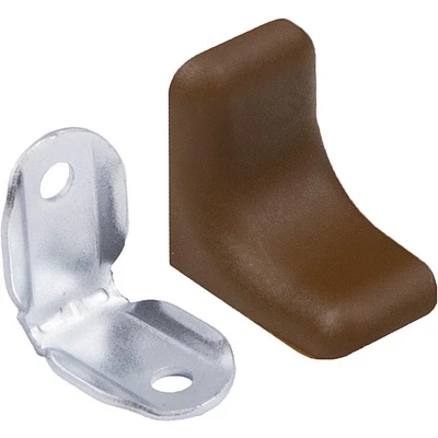 Уголок с металлической основой и пластиковой крышкой орех