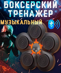 Музыкальный боксерский тренажер настенный с Bluetooth  Music Boxing Target (9 уровней скорости)