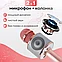Беспроводной микрофон для караоке - PROFIT WS-858, bluetooth, USB, MicroSD, AUX, розовое золото, фото 3