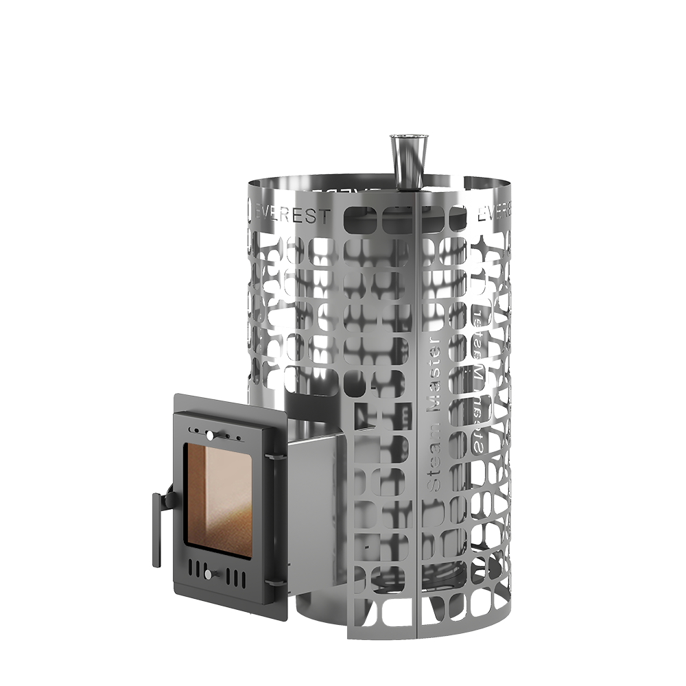Стальная печь для бани Эверест "Steam Master" 24 INOX (210М)