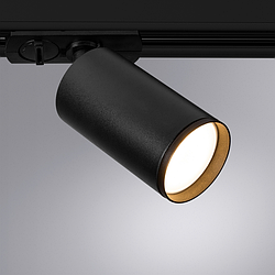 Трековый черный светильник однофазный Arte Lamp Flame A1519PL-1BK