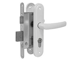 Замок врезной Омега ЗВ4.2-02 серия ЭКОНОМ (белый)