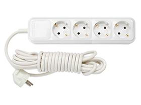 Удлинитель бытовой 10м (4 роз., 3.7кВт, с/з, ПВС 3х1,5) BYLECTRICA