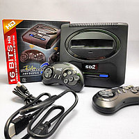Игровая ретро - приставка SUPER DRIVE 2 MINI 16BITS с беспроводными джойстиками (2910 предустановленных игр)