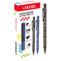 Карандаш автоматический "deVENTE"d=0,5 мм, НВ, корпус с покрытием Soft touch, с металлическим клипом, с ластик