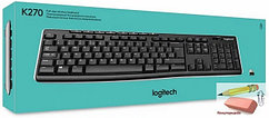 Клавиатура Logitech Keyboard K270, беспроводная, черная, арт.920-003058