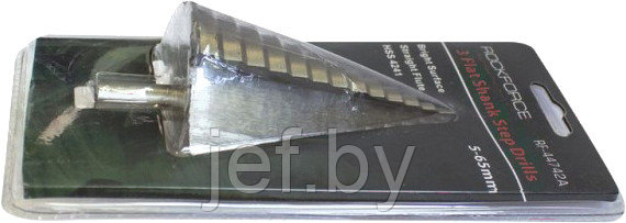 Сверло ступенчатоеHSS4241( 5-65мм)в блистере ROCKFORCE RF-44742A, фото 2