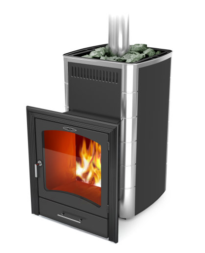 Печь для бани Калина II Inox БСЭ антрацит НВ ПРА