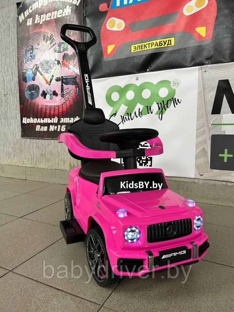 Детский толокар RiverToys Mercedes-Benz GL63 Z001ZZ-A (розовый бриллиант) 3 в 1 электромобиль,