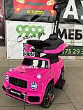 Детский толокар RiverToys Mercedes-Benz GL63 Z001ZZ-A (розовый бриллиант) 3 в 1 электромобиль,, фото 2